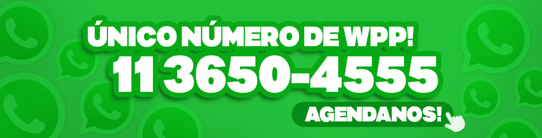 Único número de WhatsApp: 11 3650-4555. Agendanos.